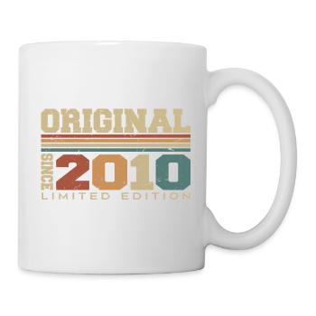 Original 2010 Retro-Geschenk 14. Jahrestag 2010 - Tasse - Weiß - Rechts