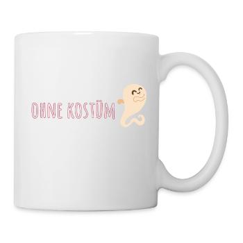 Without costume, costume, ghost, ghost, carnival - Mug - white - Right