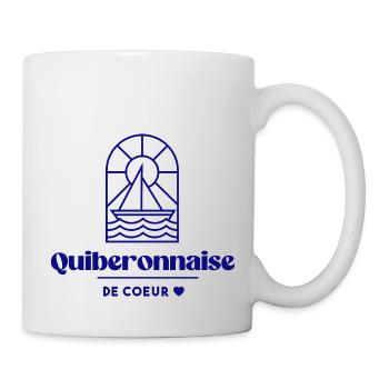 Quiberonnaise de coeur Quiberon Bretagne Morbihan - Mug blanc - blanc - Droite