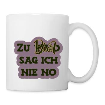 I never say no to beer - Mug - white - Right