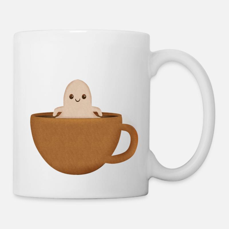 Cute Little Ghost Coffee - Mug - white