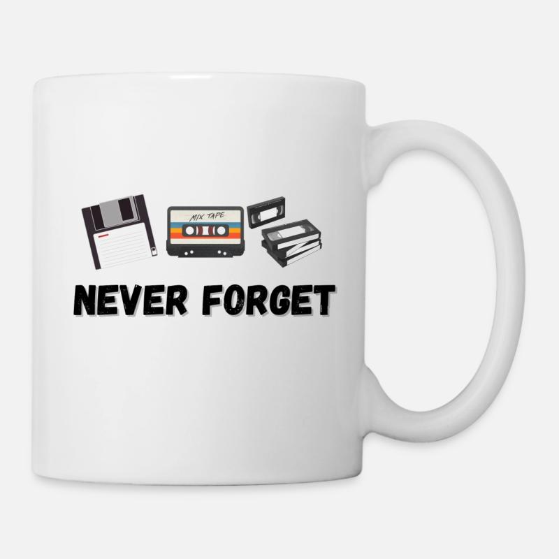 Never Forget - Tasse - Weiß