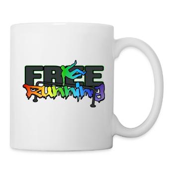 freerunning PARKOUR freerunner - Mug - white - Right