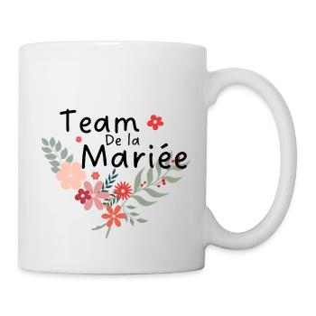 Floral Bridal Team-Bride Team - Mug - white - Right