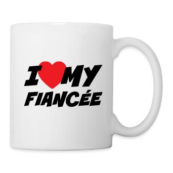 J’aime ma fiancée - Mug blanc - blanc - Droite