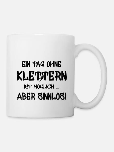 klettern Klettern - Tasse - Weiß