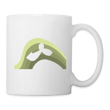 Armdrücken Muskeln - Tasse - Weiß - Rechts
