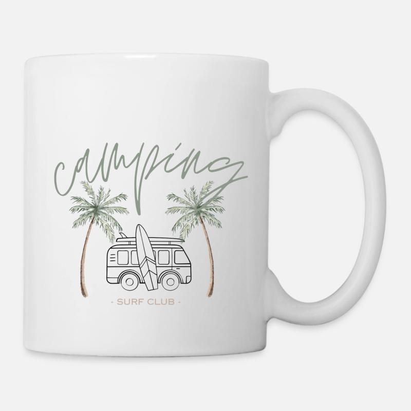 Camping - Surf Club - Mug blanc - blanc