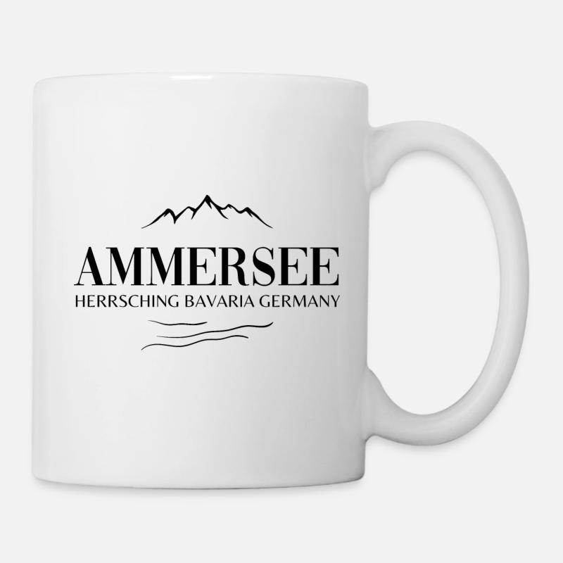 Ammersee Bavaria Germany Herrsching - Tasse - Weiß