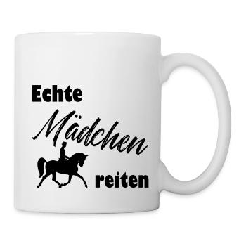 De vraies filles à cheval - Mug blanc - blanc - Droite