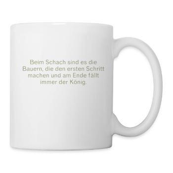 Funny funny sayings pawn chess - Mug - white - Right