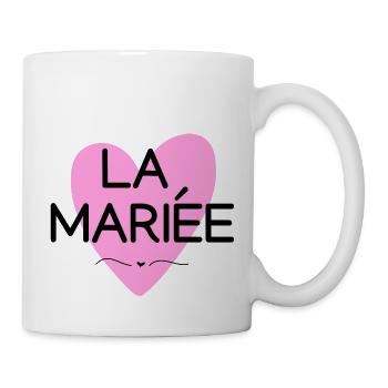 Brautherz Pink - Passendes T-Shirt - Tasse - Weiß - Rechts