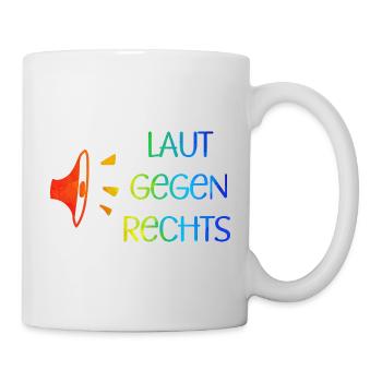 Laut gegen rechts Nr 03 - Tasse - Weiß - Rechts