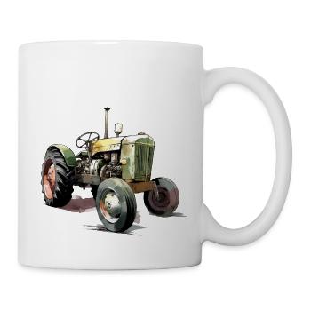 Altmodischer Traktor Nr. 2 - Tasse - Weiß - Rechts