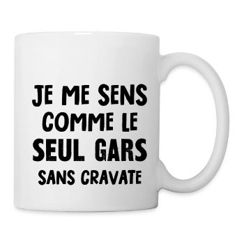 le seul gars sans cravate - Mug blanc - blanc - Droite