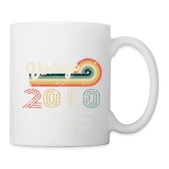 Awesome seit 2010 Jubiläum 2010 Jahrgang 201 - Tasse - Weiß - Rechts