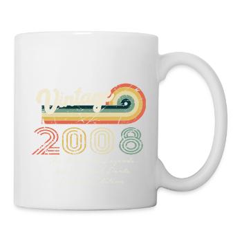 Awesome Since 2008 Anniversary 2008 Vintage 200 - Mug - white - Right