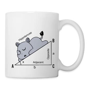 Drôle Math Humour Hippoténuse Hypoténuse - Mug blanc - blanc - Droite