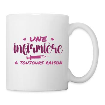 A nurse is always right - Mug - white - Right