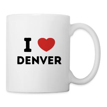 J’aime Denver, États-Unis - Mug blanc - blanc - Droite
