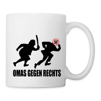 Omas gegen rechts - Tasse - Weiß - Rechts