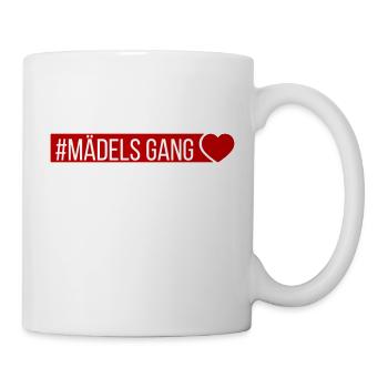 Filles Gang Équipe Femmes Coeur - Mug blanc - blanc - Droite