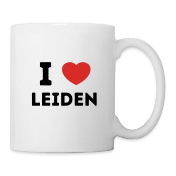 Ich liebe Leiden, Niederlande - Tasse - Weiß - Rechts