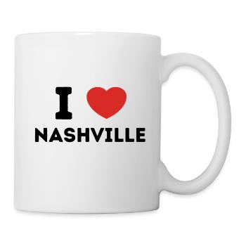 I Love Nashville, États-Unis - Mug blanc - blanc - Droite