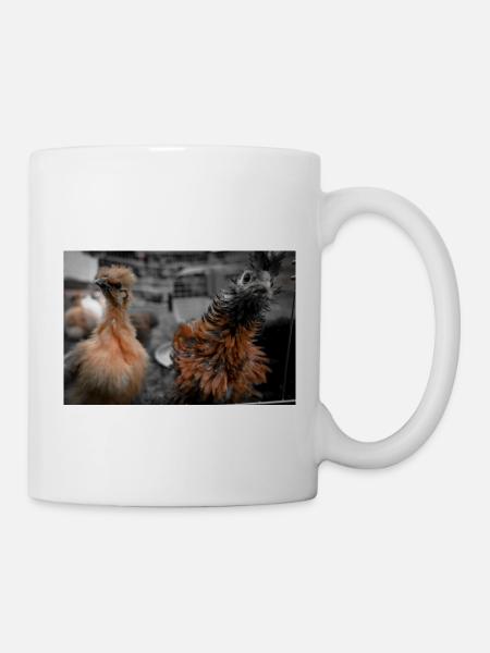 Crazy Chicken - Tasse - Weiß
