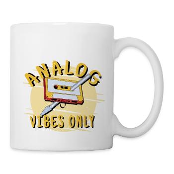 Analog Vibes Only - Music Lover Gift - Mug - white - Right
