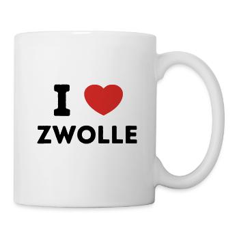 Ich liebe Zwolle Niederlande - Tasse - Weiß - Rechts