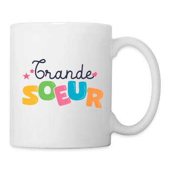 grande soeur Cadeau naissance famille - Mug blanc - blanc - Droite