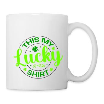 Dieses My Lucky Shirt St. Patrick's Day - Tasse - Weiß - Rechts