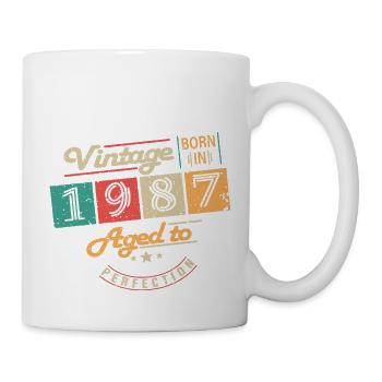 Original 1987 Vintage - 1987 Birthday Gift - Mug - white - Right