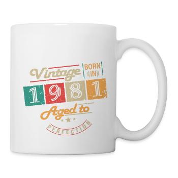 Original 1981 Vintage - Cadeau D’anniversaire 1981 - Mug blanc - blanc - Droite