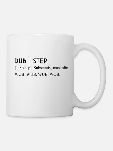 Music Definition Genre Dubstep - Tasse - Weiß