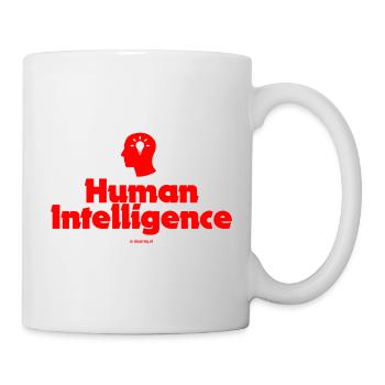 Menschliche Intelligenz - Tasse - Weiß - Rechts