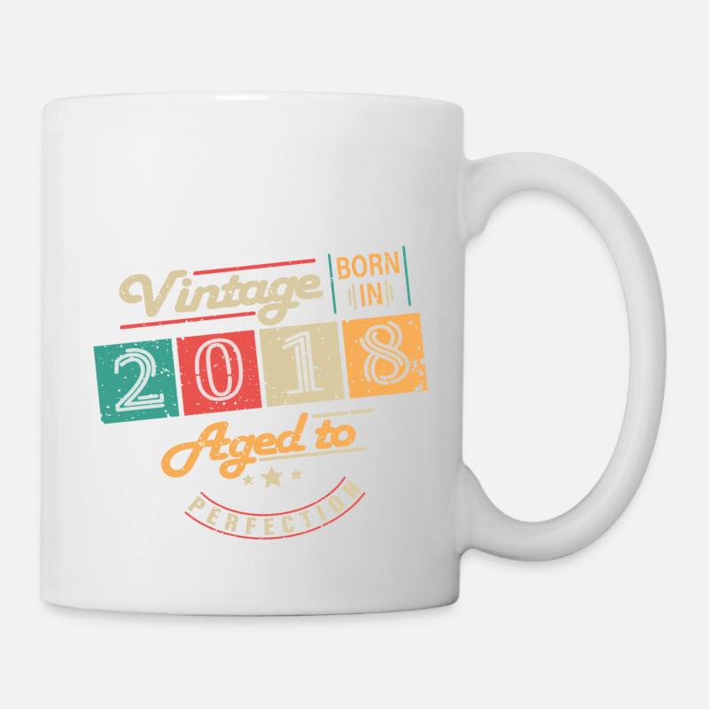 Original 2018 Jahrgang - 2018 Geburtstagsgeschenk - Tasse - Weiß