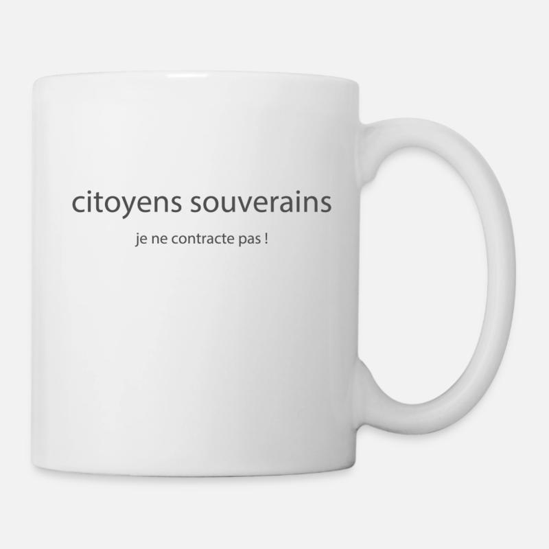 jenecontractepas2 - Mug blanc - blanc