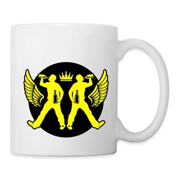 Drinking Bier Silhouette - Tasse - Weiß - Rechts