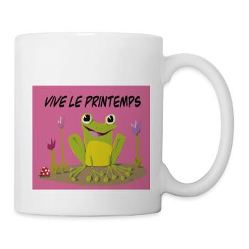 Vive le printemps - Mug blanc - blanc - Droite