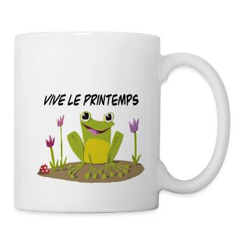 Vive le printemps - Mug blanc - blanc - Droite