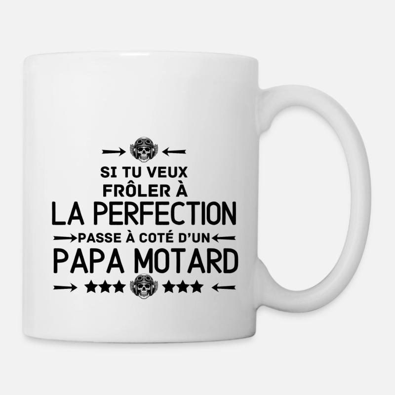 BIKER DAD PERFECTION - Mug - white