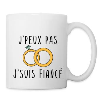 Ich kann nicht, ich bin verlobt - Tasse - Weiß - Rechts
