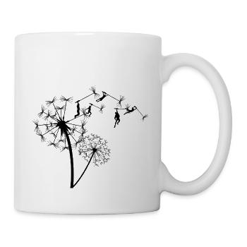 Pissenlit Les gens s'envolent - Mug blanc - blanc - Droite