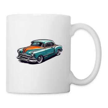 Voiture / Véhicule / Voiture de tourisme / Mobile / Ancienne / Conduite - Mug blanc - blanc - Droite