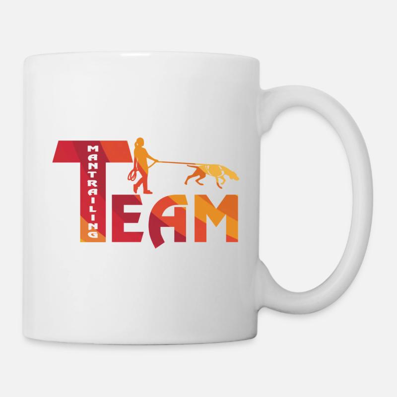 MantrailTEAM Rainbow - Tasse - Weiß