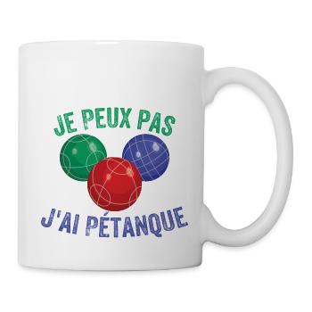 I Can't I Have the Boccia Balls Pétanque Ball - Mug - white - Right