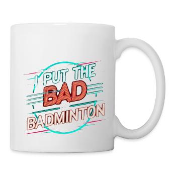 J’ai mis le mauvais dans le badminton 14 - Mug blanc - blanc - Droite