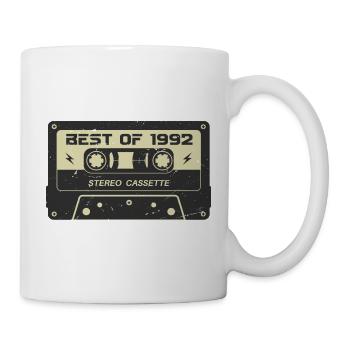 Retro Kassette 1992 vintage 1992 Geburtstag 1992 - Tasse - Weiß - Rechts